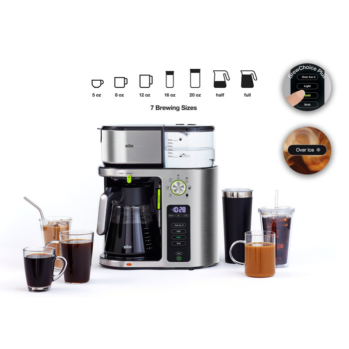 Braun 10Cup Multiserve Coffee Maker & Reviews Wayfair